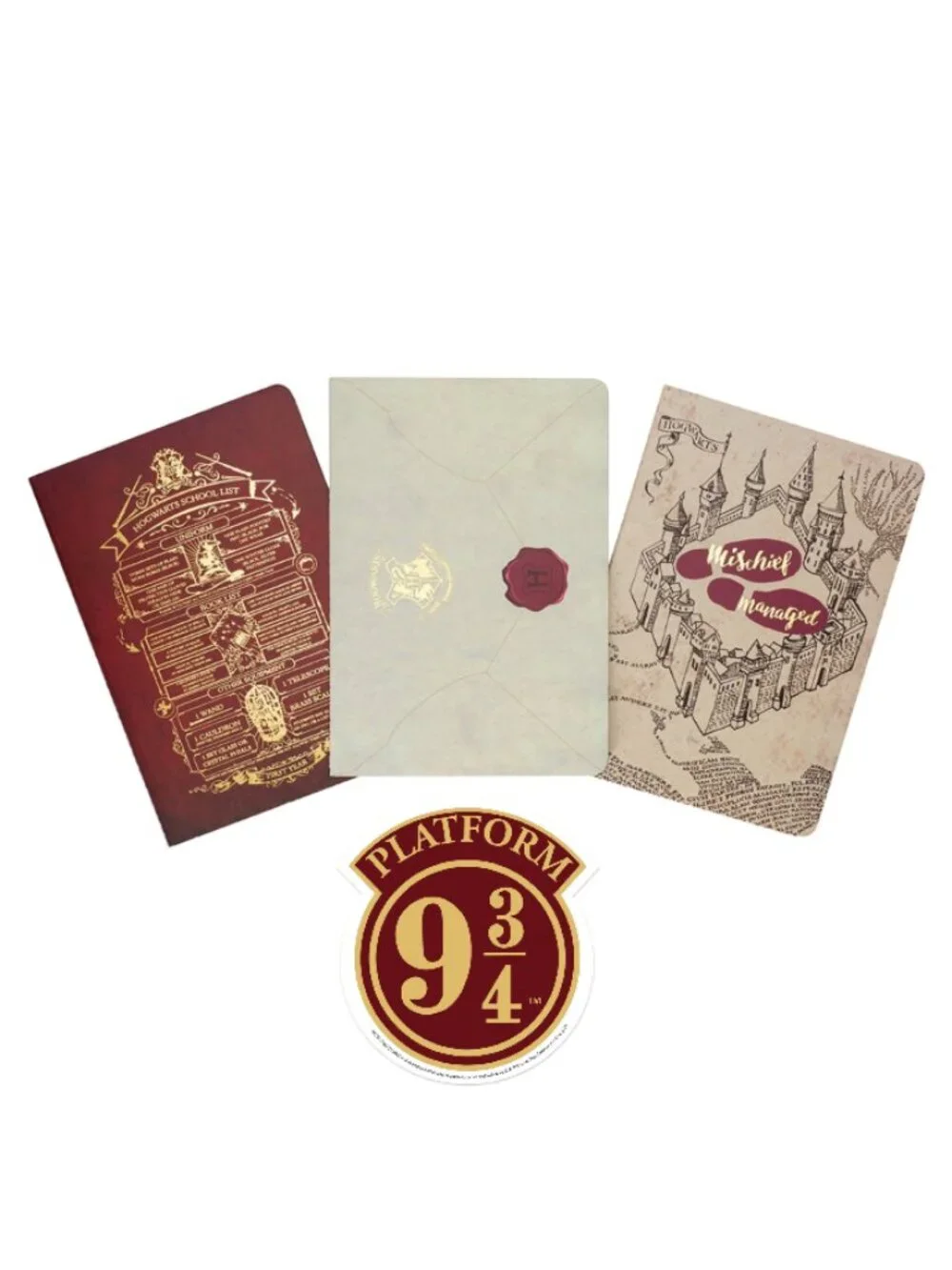 Harry Potter Welcome To Hogwarts Planner Notebook Collection with Gadget Decal